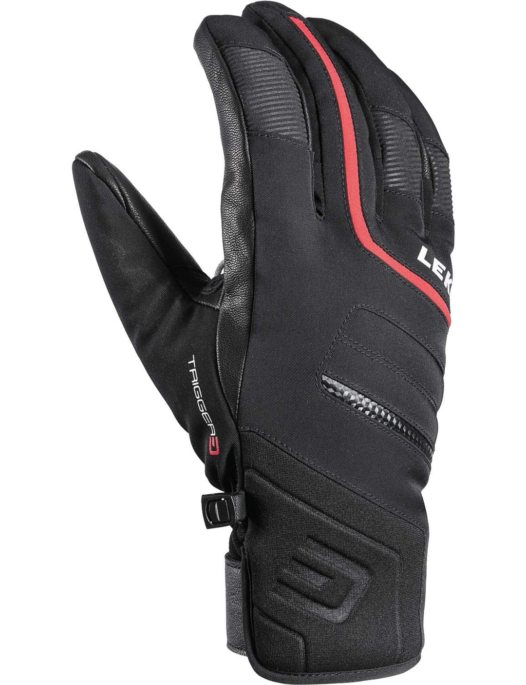 LEKI Unisex-Adult Stick 1 schwarz / rot, 1 schwarz / rot