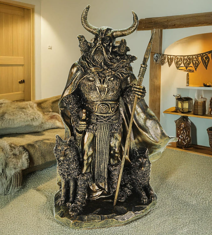 Kremers Schatzkiste Gott Odin mit seinen Raben Hugin + Munin + den Wölfen Geri und Freki