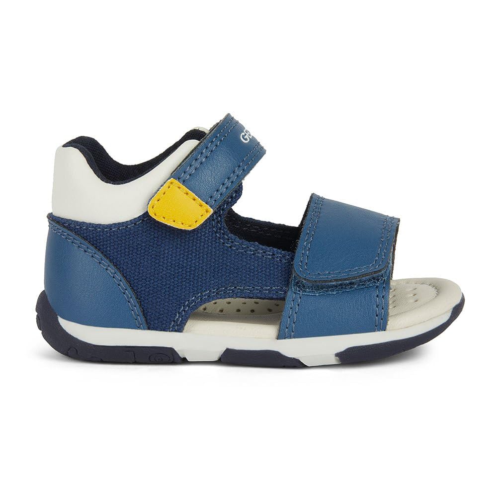 Geox Baby-Mädchen B Sandal Tapuz Girl Erste Schritte 21 EU Avio Dk Yellow, 21 EU Avio Dk Yellow