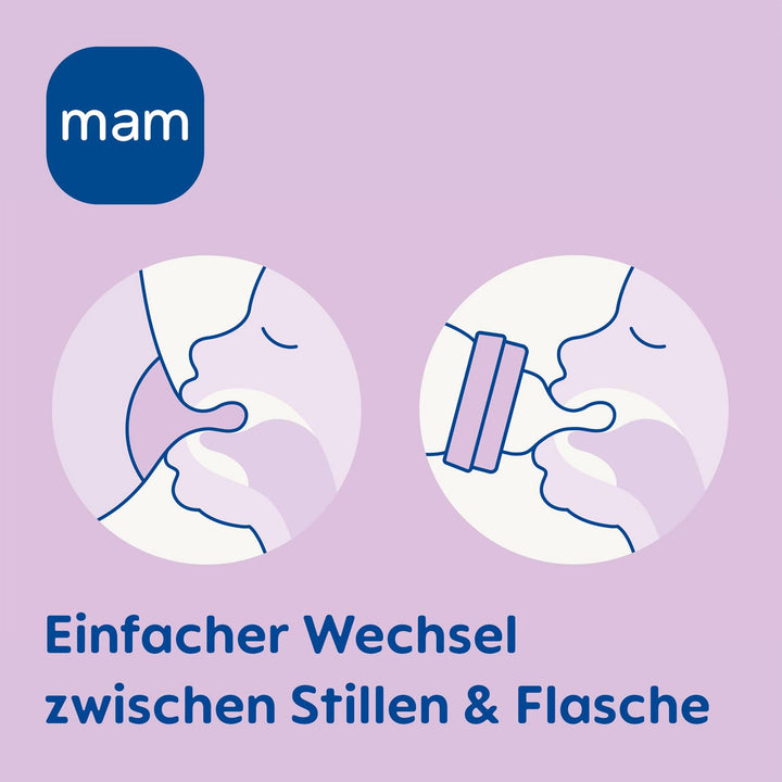 MAM Anti Colic Flasche 160 + 260 ml // 2er Set newborn // inkl. Sauger Grösse 1 ab Geburt 0+