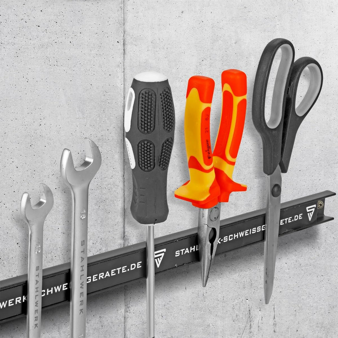 STAHLWERK 2 x Magnetleiste MWZ-18 ST 18" | 45 cm Werkzeugleiste | Magnetschiene | Messerleiste | Mag