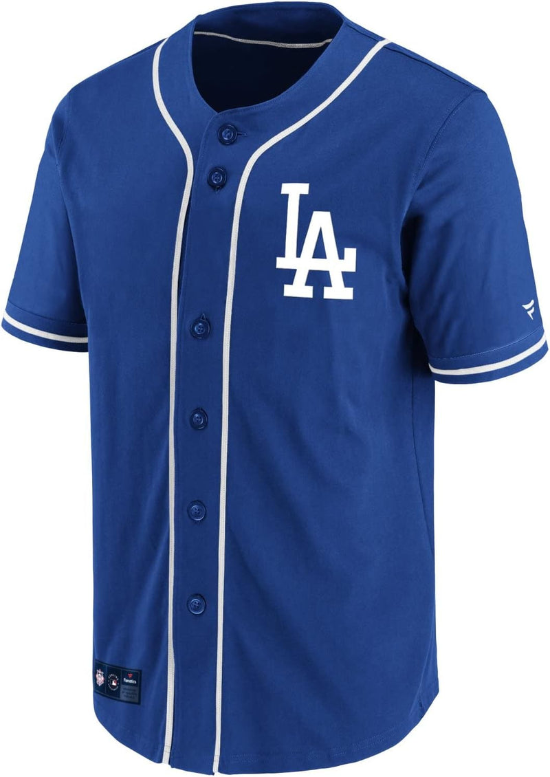 Fanatics - MLB Los Angeles Dodgers Franchise Poly Jersey Hemd Farbe Blau S Royal, S Royal