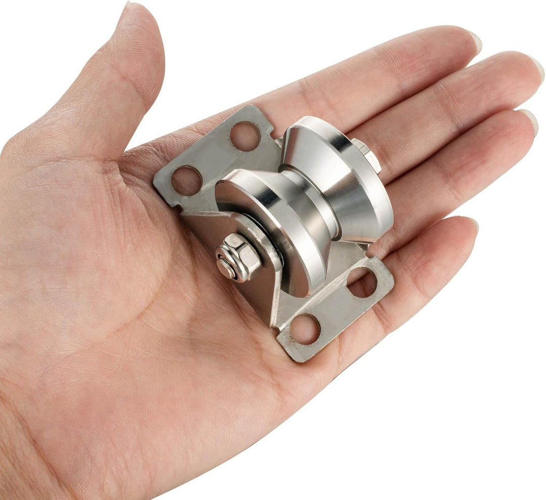 32mm Umlenkrolle Stahlseil, V Typ Umlenkrollen für Seile, Seilrolle mit 2 Kugellager | 2 Stück 2 32m