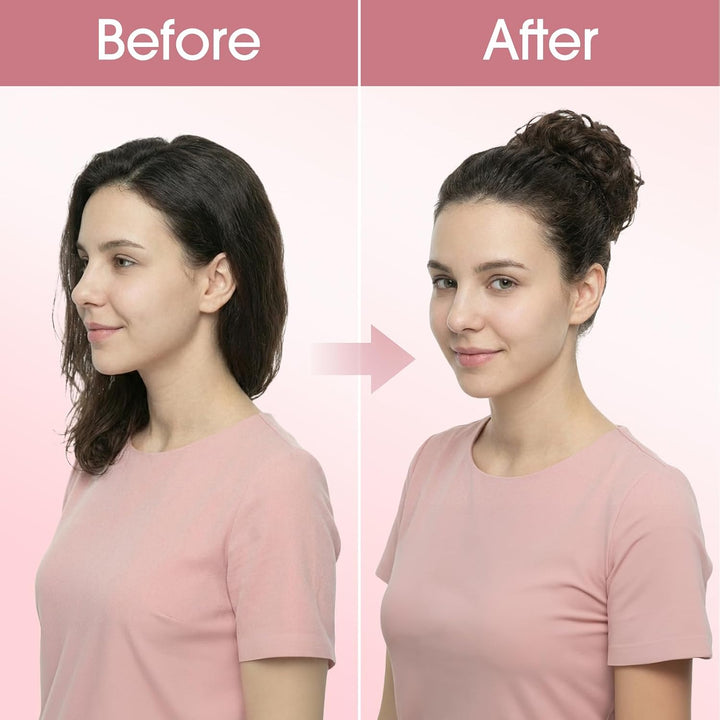 S-noilite Echthaar Messy Bun mit klammer Natürliches Haarteil für Dutt und Hochsteckfrisuren - Claw
