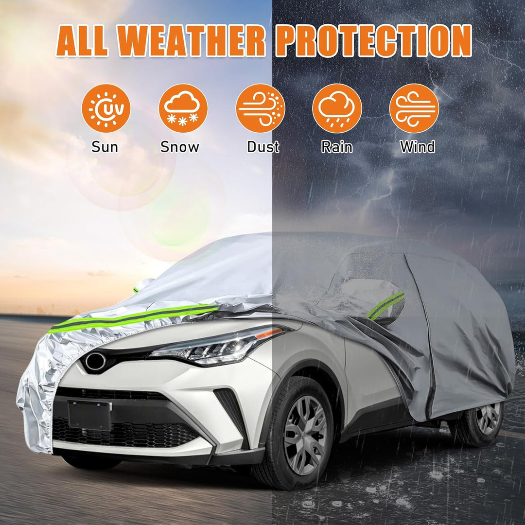Autoabdeckung Outdoor Wasserdicht Passend für 2016-2025 Toyota C-HR 5-Door SUV, Sommer Vollgarage Au