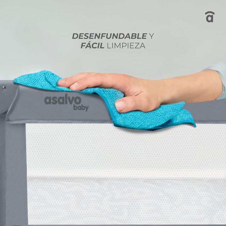 asalvo 151508.0 Bettgitter 90 x 43,5 cm, weiss Weiss, Weiß