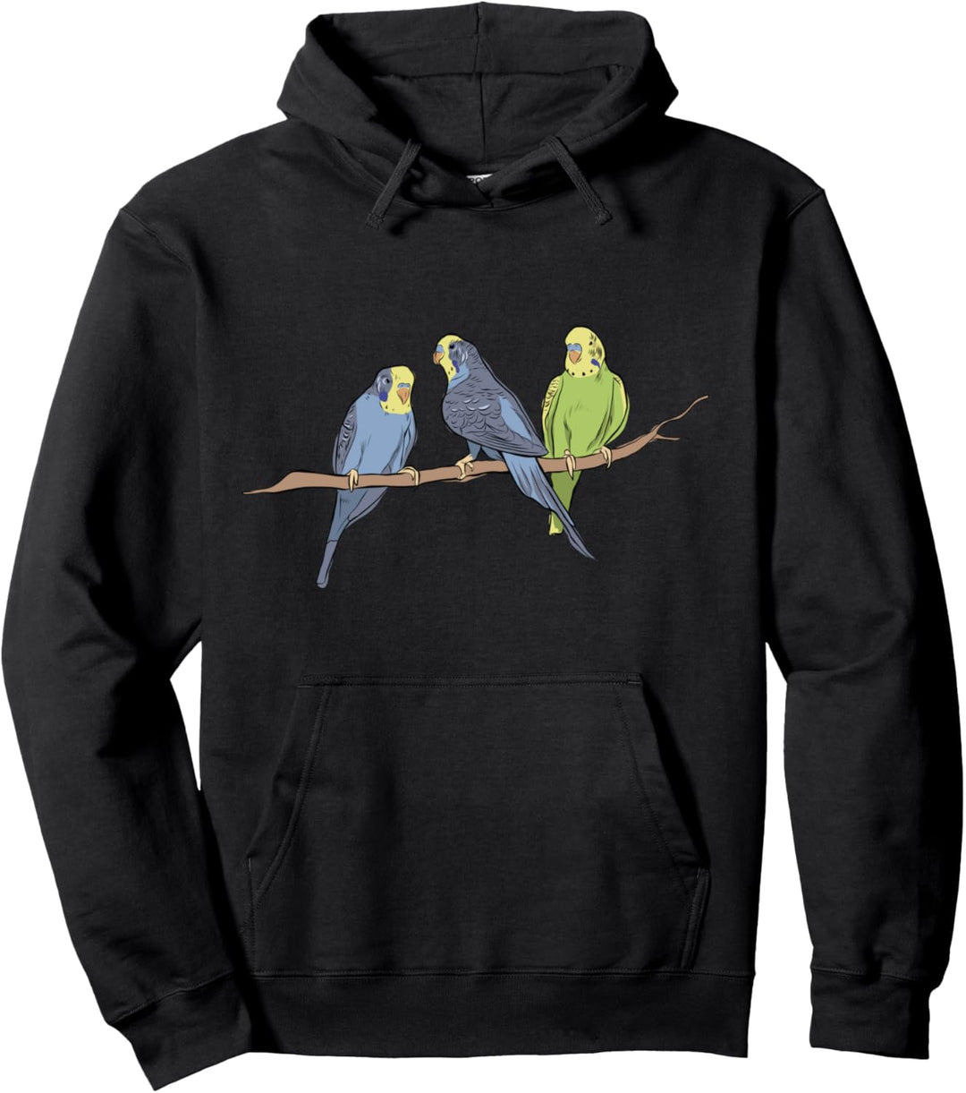 Wellensittich Sittich Vogel Pullover Hoodie