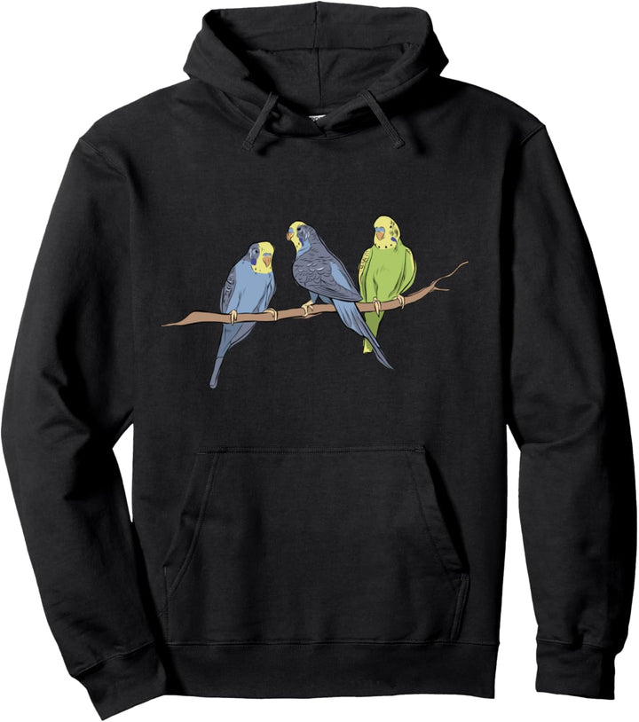 Wellensittich Sittich Vogel Pullover Hoodie