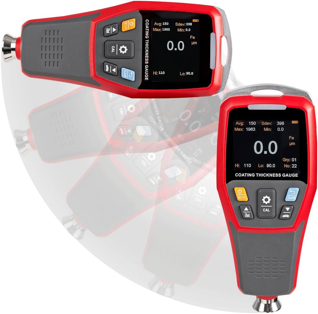 KERN & SOHN Digitales Schichtdickenmessgerät SAUTER JCT 100 (Abmessungen 131 × 65 × 28 mm, Messberei