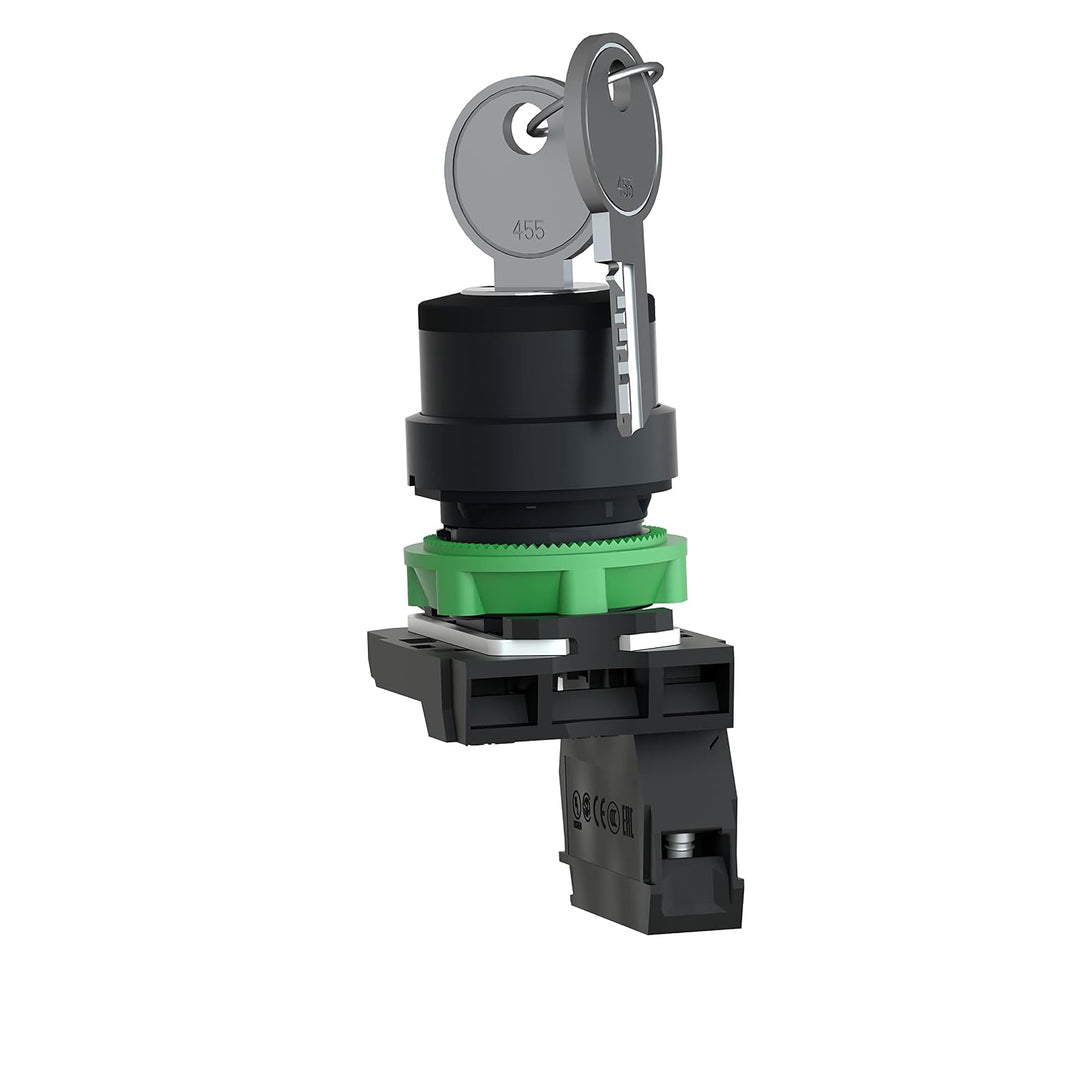 Schneider Electric | XB5AG61 - Schlüsselschalter Ø 22mm -2 Positionen 90°, Rechts nach links Rückste