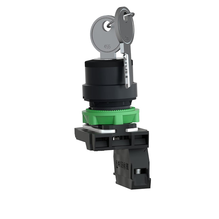 Schneider Electric | XB5AG61 - Schlüsselschalter Ø 22mm -2 Positionen 90°, Rechts nach links Rückste