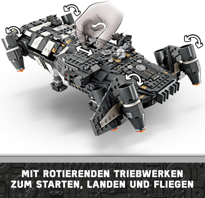 LEGO Star Wars: Skeleton Crew Die Onyx Cinder, Spielzeug-Sternenschiff zum Bauen und Sammeln für Jun