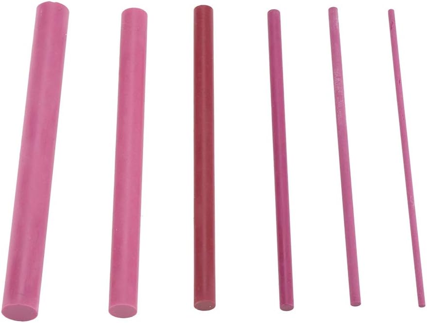 Professional Ruby Whetstone, 6 PCS 30000# Grit Polishing Oil Stone Sharpener Sharpening Stone Whetst