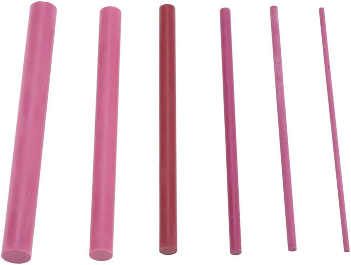 Professional Ruby Whetstone, 6 PCS 30000# Grit Polishing Oil Stone Sharpener Sharpening Stone Whetst