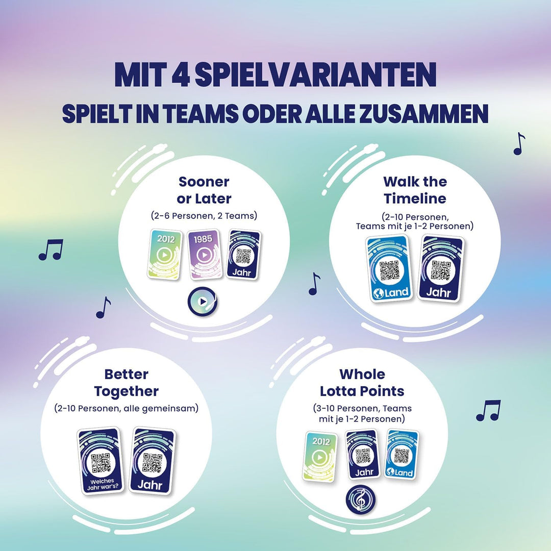 Kosmos Play - The Music Party Game, Deutsch, Spielt mit eurer Lieblingsplaylist 4000+ Songs, Musik-P