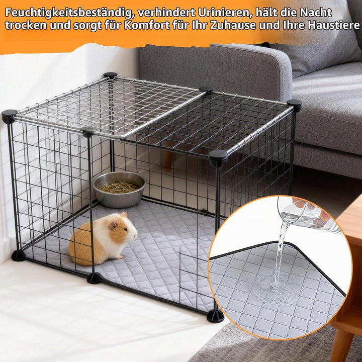 4 Stück PIPI Pads für Meerschweinchen, 60 x 45 cm Pipipads MeerschweinchenMatte Schnell Saugfähige U