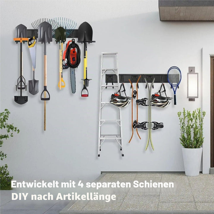 Gartengeräte Halterung,64-Zoll-Werkzeugaufbewahrung Für Die Garage,Wandmontiert – Garagenwand-Organi