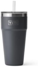 YETI Strohhalmbecher, 26 oz (760 ml), Charcoal, Charcoal
