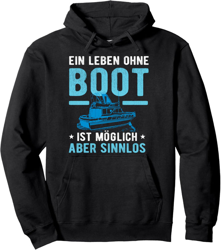 Bootsführer Spruch Bootfahrer Bootsbesitzer Kapitän Pullover Hoodie