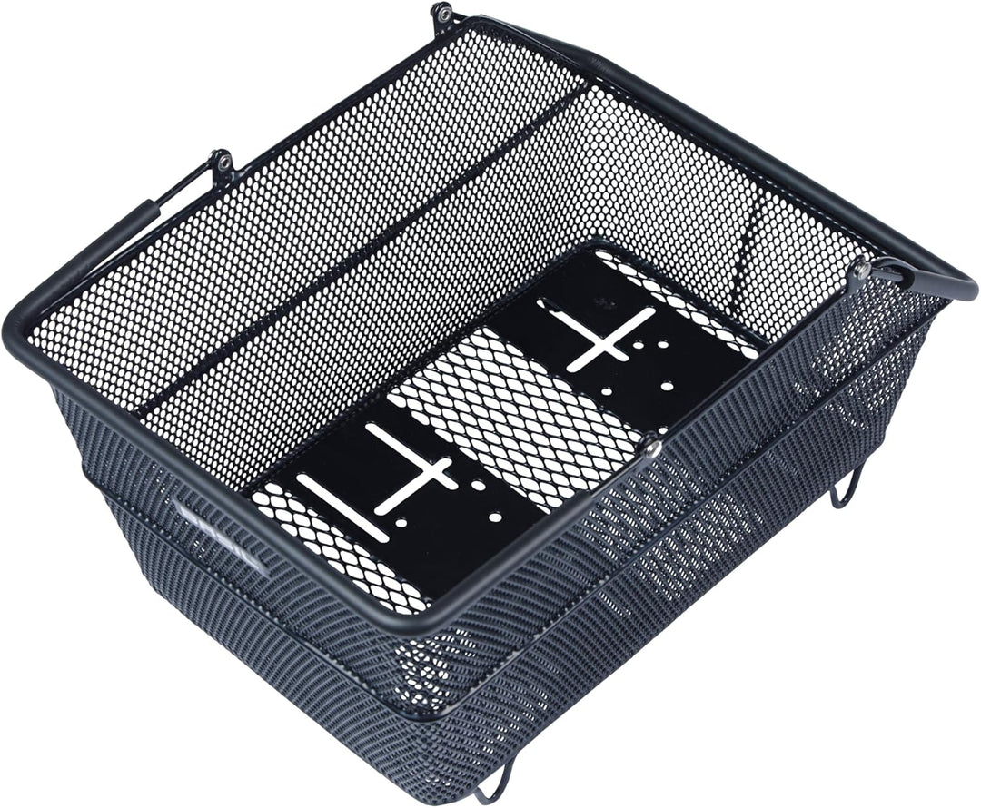 Basil Cento Multi System Fahrradkorb, Schwarz – Multi-System NX-Boden, kompatibel mit MIK, Racktime