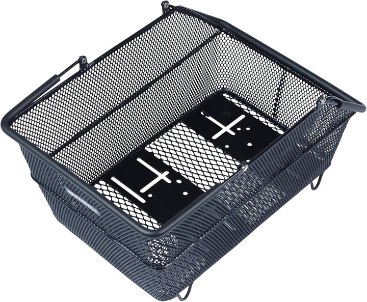 Basil Cento Multi System Fahrradkorb, Schwarz – Multi-System NX-Boden, kompatibel mit MIK, Racktime