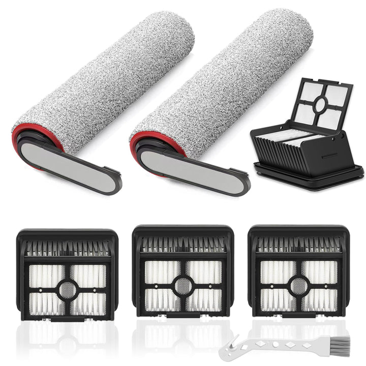 Zubehör für Dreame H12 Pro, H12 Dual, 2 Bürstenrolle 4 Filter Nass Trockensauger Ersatzteile Walzenb