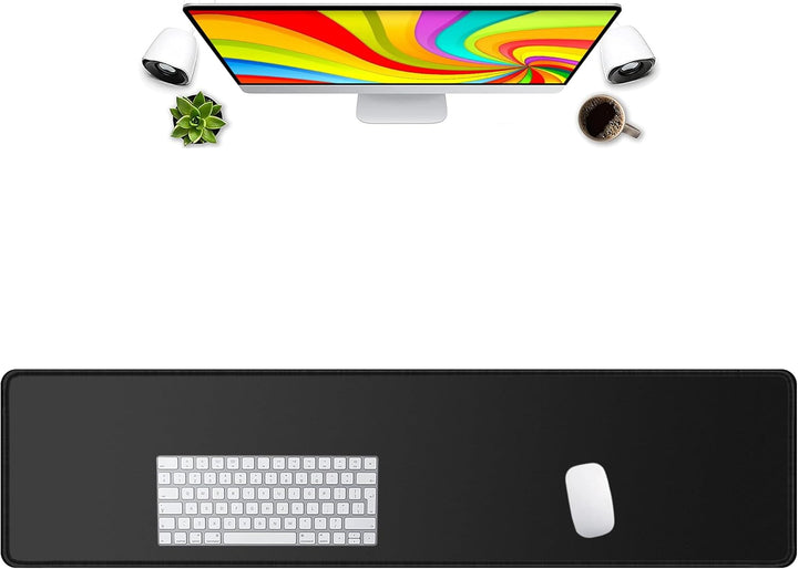 LL-COEUR XXL Schwarz Mauspad Gaming Mouse Mat Laptops Schreibtischunterlage Desk Pad (1200 x 300 x 3