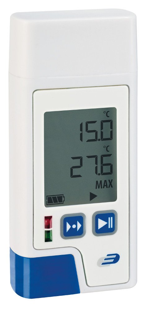 31.1058.02 TFA LOG210 PDF-Thermo-Hygro-Datenlogger inkl. L-Batterie weiss, FS-DE Schwarz, Schwarz