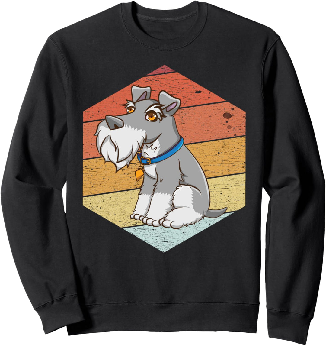 Jahrgang Zwergschnauzer Retro-Schnauze Sweatshirt