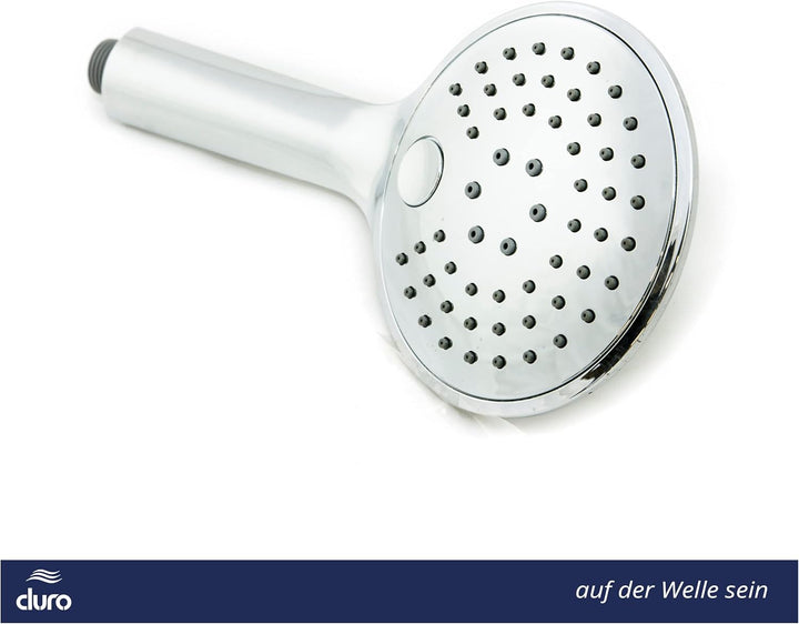 DURO Handbrause Blanco, Verchromter Duschkopf für die Heimische Dusche, zum Wohlfühlen, Integriertes