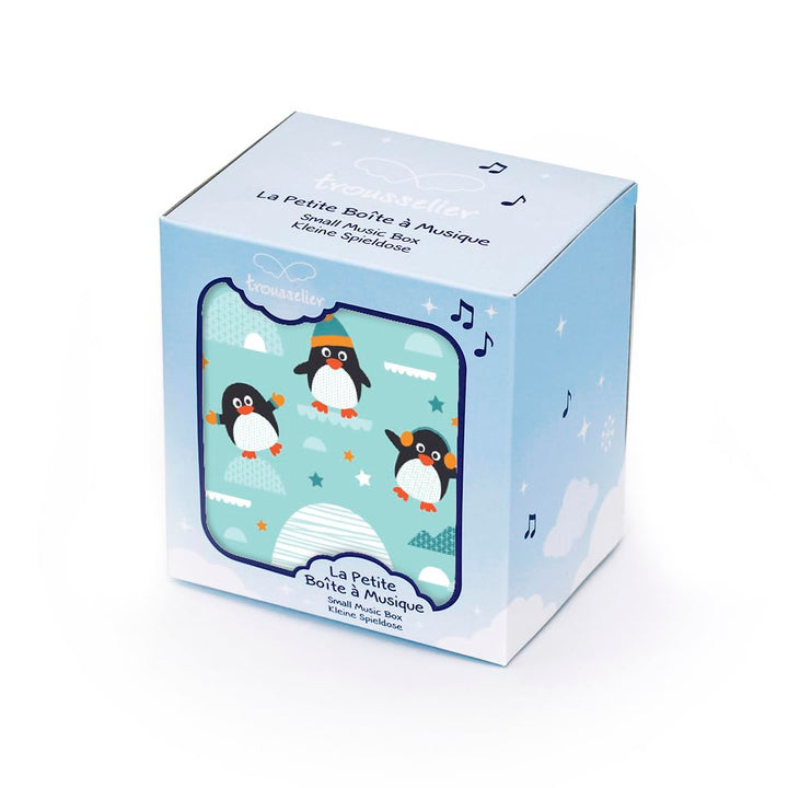 Trousselier - Pinguin - Schatzkiste & Musikschmuckdose - Spieluhr - Ideales Kindergeschenk - Phospho