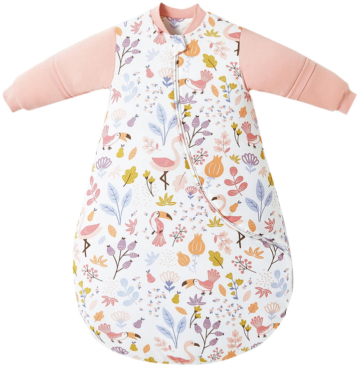Chilsuessy Baby Schlafsack Winter mit abnembar Langarm Bio Baumwolle Babyschlafsack Kleine Kinder Ga