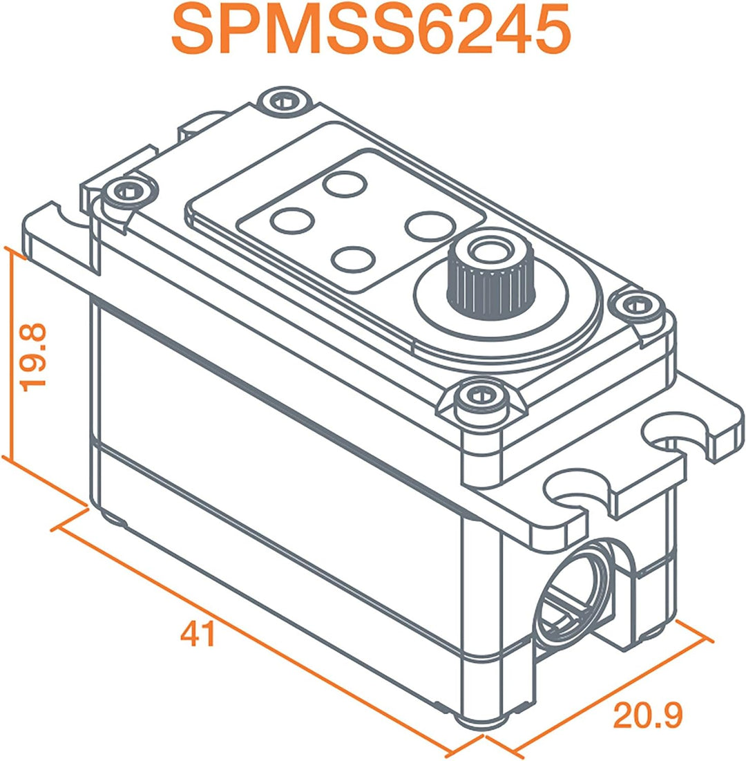 Spektrum S6245 Standard Digital High Speed High Torque Oberfläche Servo, SPMSS6245