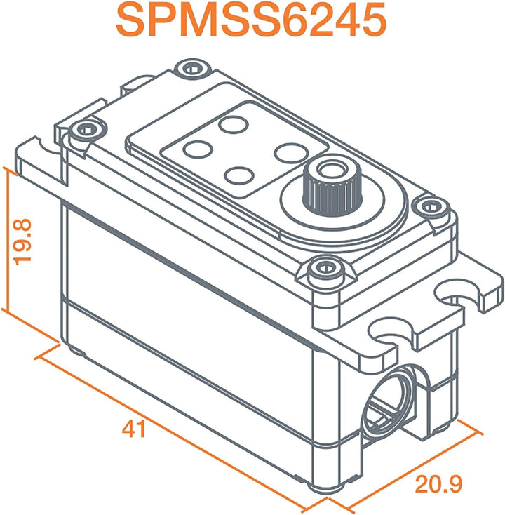 Spektrum S6245 Standard Digital High Speed High Torque Oberfläche Servo, SPMSS6245