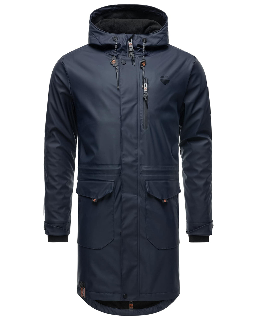 STONE HARBOUR Warmer Regenponcho gefütterter Regenmantel wasserdicht mit innenliegendem Tragegurt un