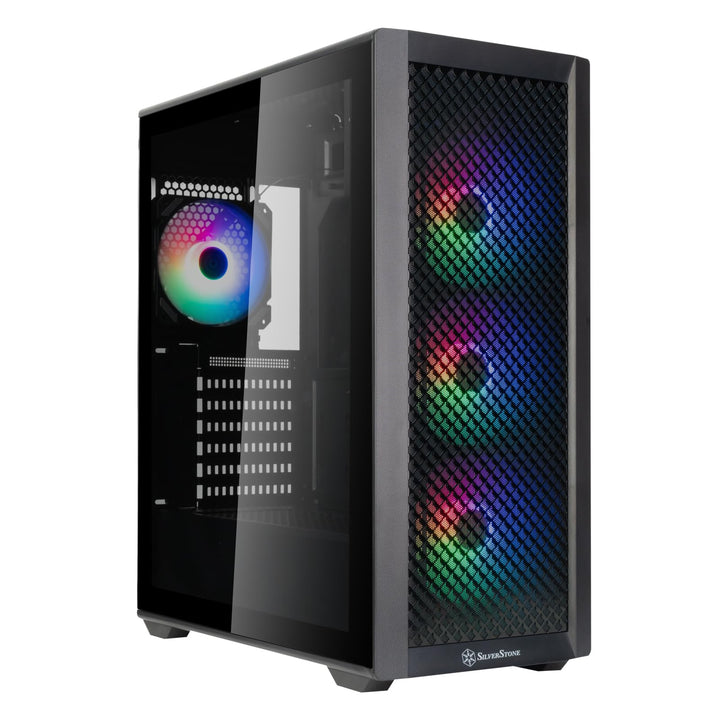 SilverStone Technology FARA 515XR Herausragenden Luftstrom erleben: ATX Mid-Tower-Gehäuse mit Unters