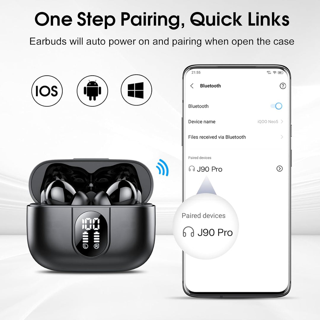 AI Kopfhörer Übersetzer, 3-in-1Bluetooth 5.3 Echtzeit Sprachübersetzer Kopfhörer mit 164 Sprachen/6