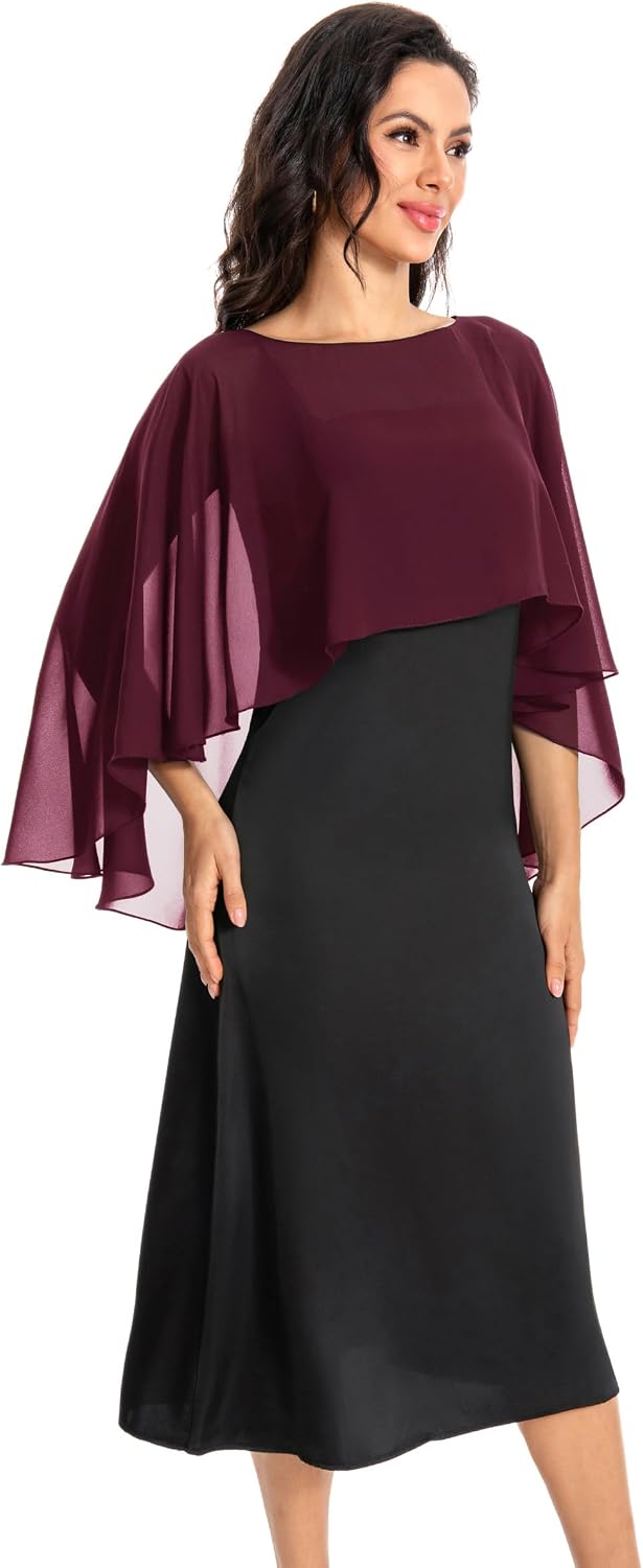 Baoqiya Damen 100 cm Einheitsgrösse Burgunder, Einheitsgrösse Burgunder