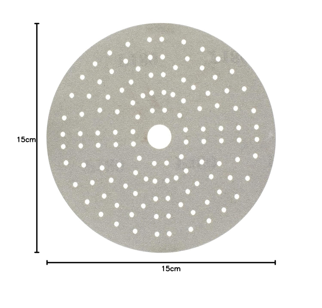 Mirka Iridium Premium-Schleifpapier Ø 150mm Klett 121-Loch, Korn 240, 10 Stk/Zum Schleifen von Lack,
