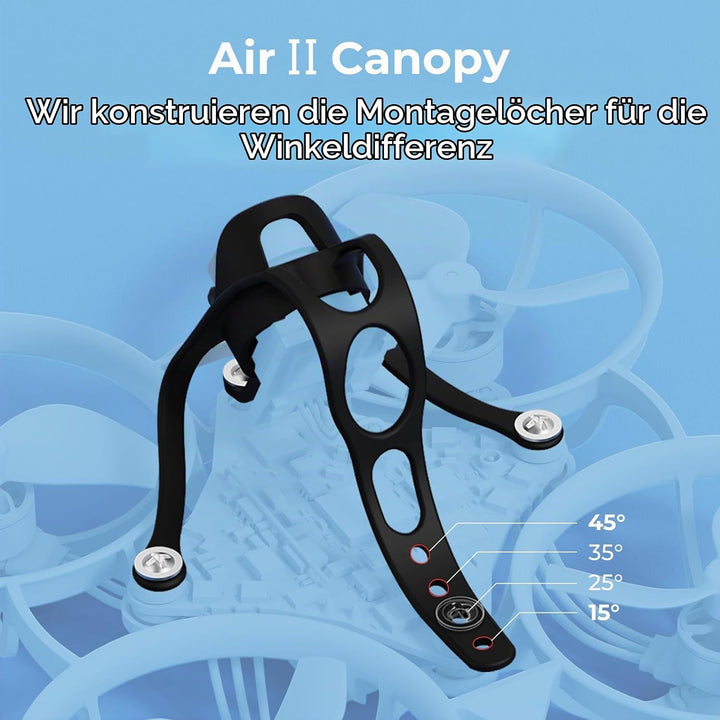 BETAFPV 5pcs Air II Canopy with 15°-45° Adjustable Camera Angle Compatible for 9-10mm Camera Lighter