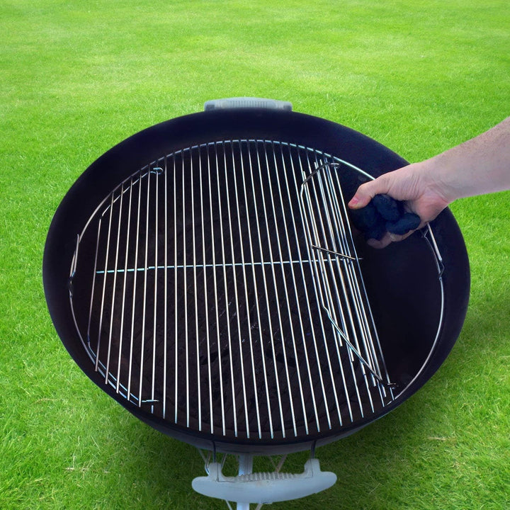 Denmay 54,6cm Grillrost rund Klappbarem 7436 für Weber 57 cm Holzkohlegrill One-Touch Wasserkocher P
