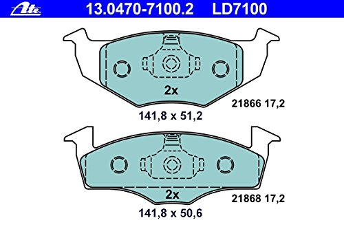 ATE 13.0470-7100.2 Bremsbelagsatz, Scheibenbremse