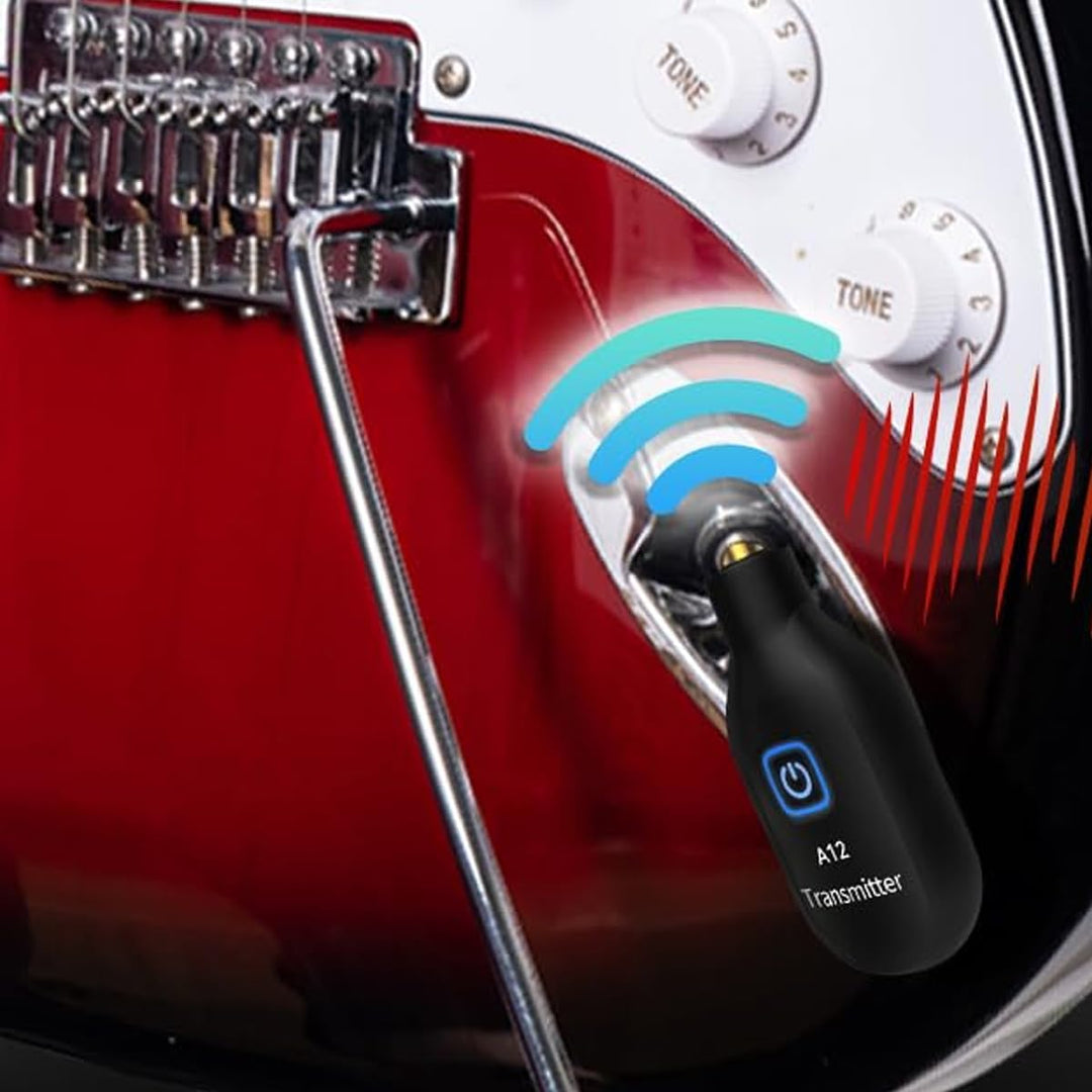 Ubric 1 Satz A12 Wireless Guitar System, 2,4GHz 2 Modi, für Gitarre, Bass, Geige, Keyboard
