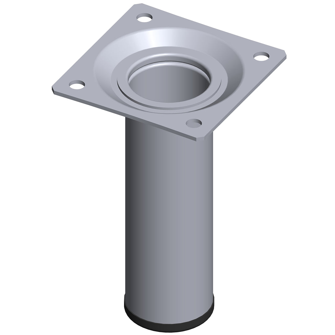 Element System Möbelfuss rund – Stahlrohrfuss, ideal als Tischbein für die Gestaltung individueller