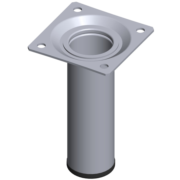 Element System Möbelfuss rund – Stahlrohrfuss, ideal als Tischbein für die Gestaltung individueller
