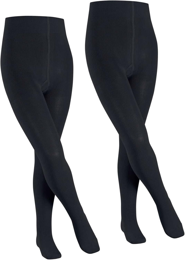 FALKE Unisex Kinder Family 2-Pack Strumpfhose atmungsaktive nachhaltige biologische Baumwolle blickd