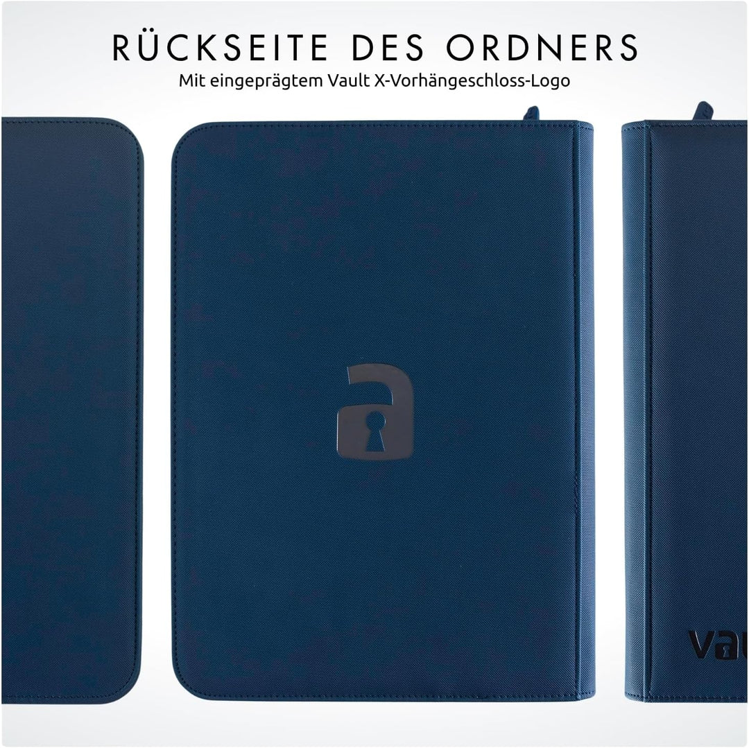 Vault X Premium eXo-Tec Zip Heftmappe - 9 Fächer Sammelkarten Trading Cards Mappe - 360 Fächer mit S