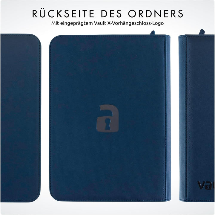Vault X Premium eXo-Tec Zip Heftmappe - 9 Fächer Sammelkarten Trading Cards Mappe - 360 Fächer mit S