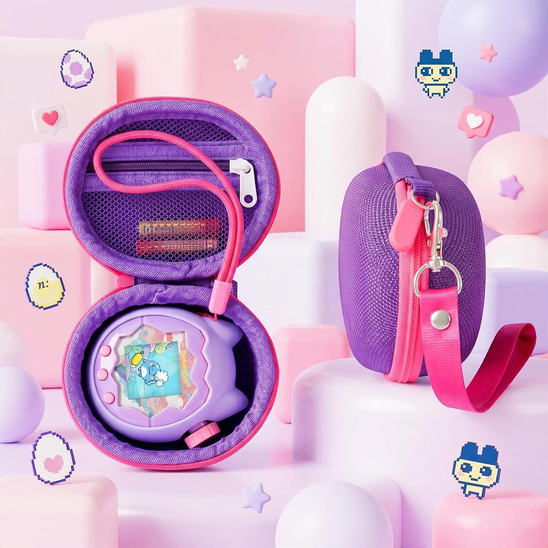 Silikon Hülle und Hartschalenkoffer kompatibel mit Tamagotchi Paradise Virtuelles Haustierspielzeug,