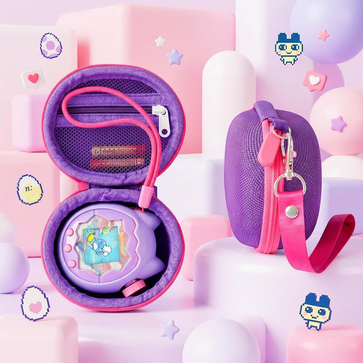 Silikon Hülle und Hartschalenkoffer kompatibel mit Tamagotchi Paradise Virtuelles Haustierspielzeug,